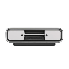 Digital media player sits on a white background