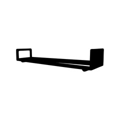 Obraz premium Modern wall-mounted shelf Vector, illustration