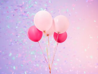 Set of colored balloons on bright background © BillionPhotos.com