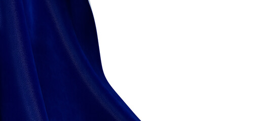 Close-up of a royal blue fabric with white space, perfect for backgrounds, texture, and design concepts.  Provides a sen © vegefox.com