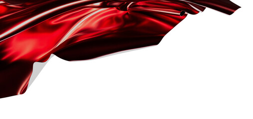 Fototapeta premium Abstract red silk fabric texture with empty white space for designers and creatives.