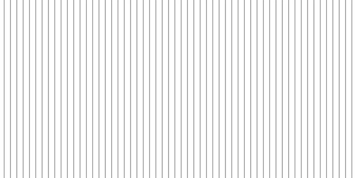 Narrow black-white vertical lines. Symmetric geometric ornament. Striped seamless pattern, abstract wallpaper. Digital paper for textile print, page fill. Vector