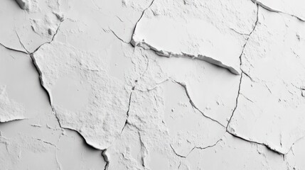 Obraz premium Cracked white surface texture (1)
