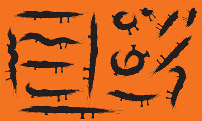 Black ink splatter, splash vector art. Perfect for design, grunge, and abstract projects