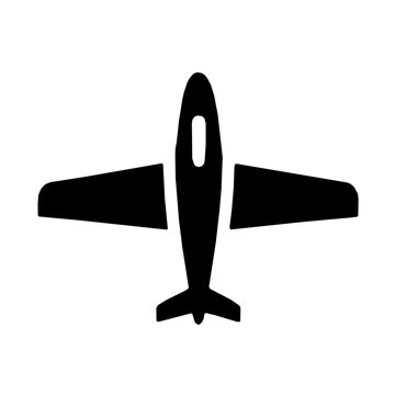 Fixed-Wing UAV Technology Autonomous Drones Style B icon vector