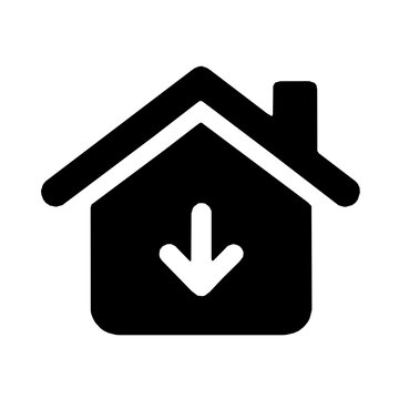 Return-to-Home UAV Technology Autonomous Drones Style B icon vector