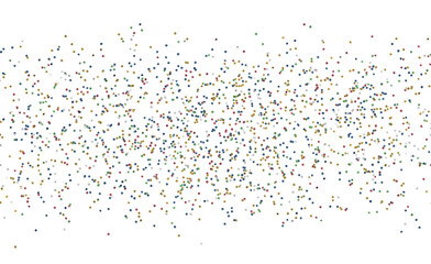 Fototapeta premium Abstract image of scattered dots in various colors against a white backdrop. Ideal for background o