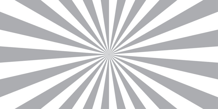 Retro vintage grunge black and white radial burst sunburst ray pattern. Sunburst vector copyspace background. Vintage sunrays illustration swirl line. Abstract circuses, stripe background design.