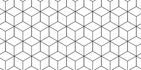 White hexagon cubic modeling cubes Illustration decoration seamless white material pattern square design.