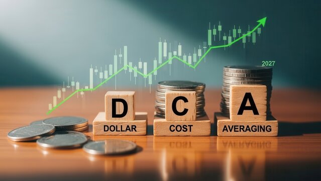 DCA Investment Growth Strategy Concept