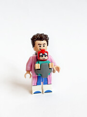 Naklejka premium LEGO minifigure Spider-Man minifigures: Peter B. Parker and May 