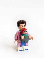 Naklejka premium LEGO Spider-Man Peter Parker minifigure