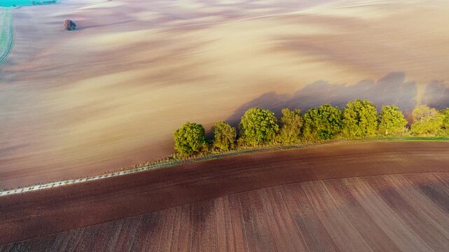 South Moravia, Czech Republic &ndash; Wide rural landscape and fields