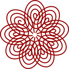 vector illustration of a decorative  flower design .