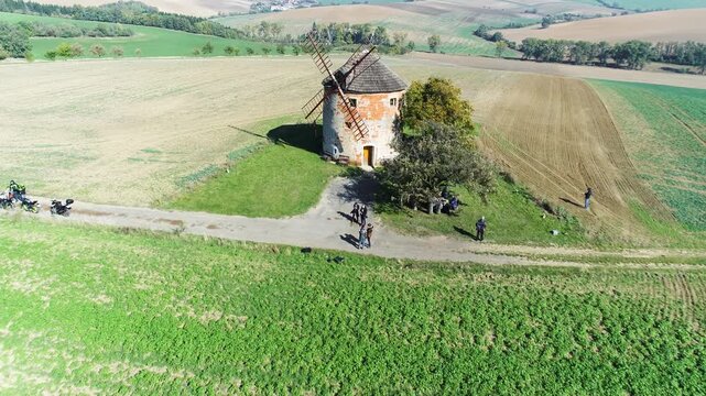 South Moravia, Czech Republic &ndash; Wide rural landscape and fields