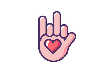 Obraz premium heart symbol in hand
