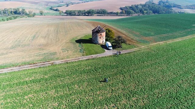 South Moravia, Czech Republic &ndash; Wide rural landscape and fields