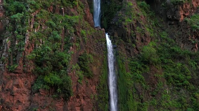 One of the waterfalls in Madeira. It has many waterfalls of the island everywhere you go. 