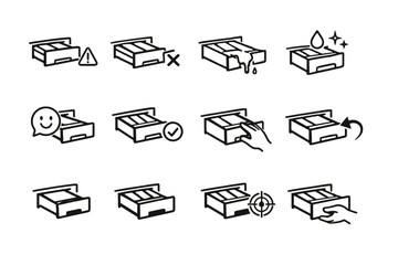 Far detergent missing spill vector drawer image generation icon too simple pulled