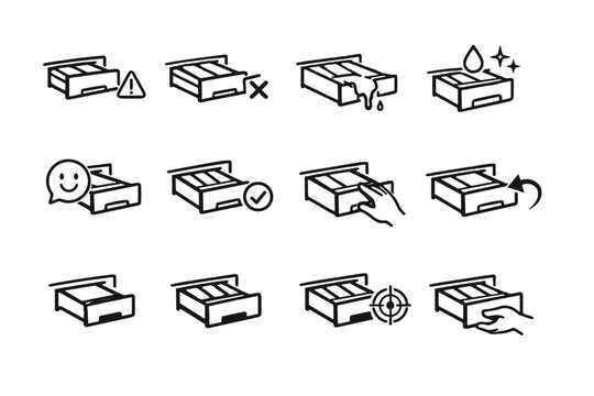 Far detergent missing spill vector drawer image generation icon too simple pulled