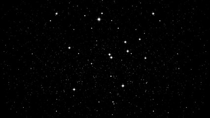 Obraz premium A serene night sky filled with numerous stars shining brightly against a dark backdrop viewed from a distant perspective