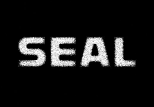 Black And White Grunge Stamp Text Effect