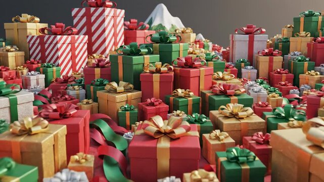 christmas tree with gifts