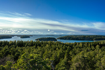 Breathtaking Aerial View of Nauvo Archipelago, Finland - Baltic Sea Islands and Nordic Pine Forest