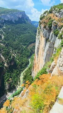 Verdon River inside Gorges du Verdon canyon Provence France