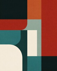 Obraz premium Productivity Notebook Cover Featuring Clean Abstract Shapes in Professional Colors With a Minimal Design Suitable for Various Uses