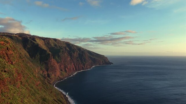 Sunset at Miradouro Farol da Ponta do Pargo, Madeira islands, Portugal