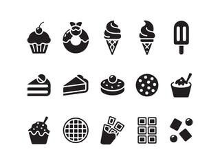 Food and Beverage Vector Icons Set