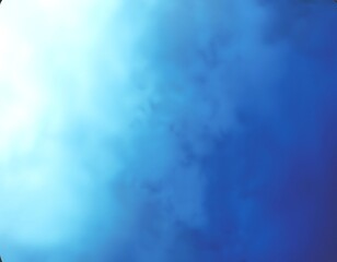 Obraz premium A serene blue cloudy sky with white clouds and sunlight peeking through the gaps in the morning natural scenery