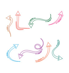 Naklejka premium Modern Vector Arrow Set Minimalist Directional Icons for UI Design