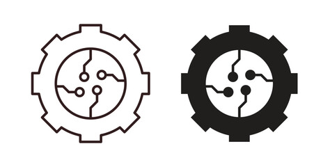 ETL icon vector Illustration and outline Icons. vector silhouette.