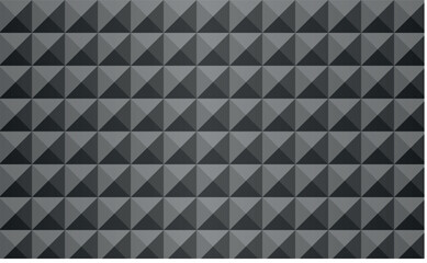 3D Triangular Tile Wall 3D Black Geometric Blocks
