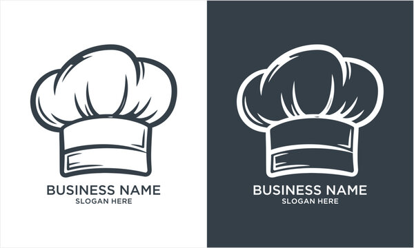 Chefs Hat Logo Design for Culinary Business Branding.