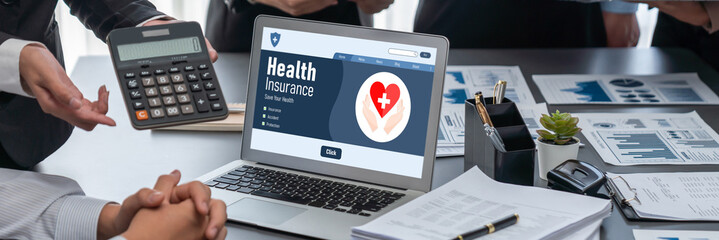 Health insurance web site brisk registration system for easy form filling
