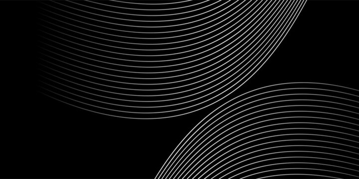 Futuristic perspective grid box. Abstract wireframe with white grid line on black background. eps 10