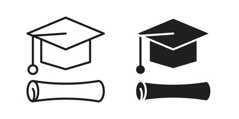 Degree icon vector design. Vector elements for infographic web