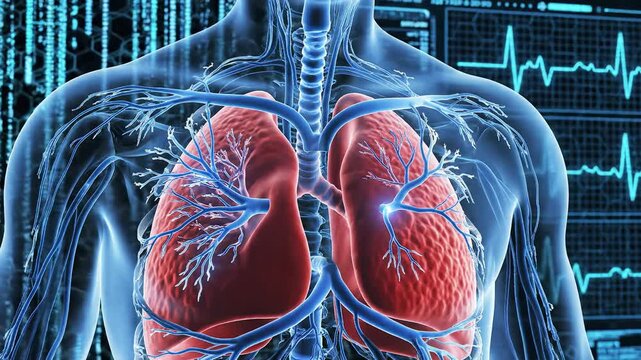Human respiratory system with digital interface