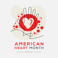 American heart month, held on February.