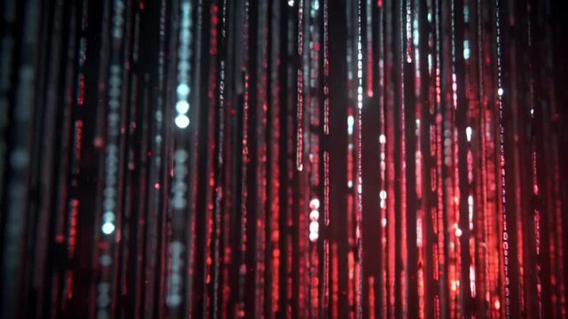 Abstrakte Code-Lichtmuster im KI-Stil