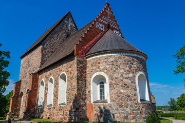 Fototapeta premium Church of Old Uppsala in Uppsala, Sweden