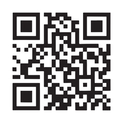QR Code - Black and White Square Matrix Barcode for Scanning
