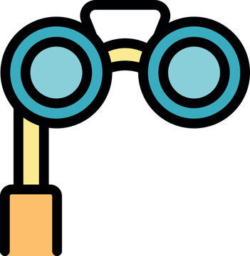 Vintage lorgnette offering magnified view, enhancing visual clarity for observing faraway details