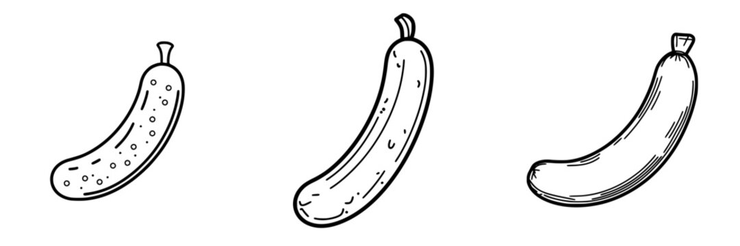Elegant Line Art of a Sausage Pricker: Minimalist Design with Chic Details