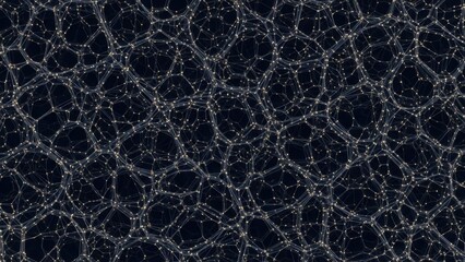 Obraz premium Abstract Network of Light Points