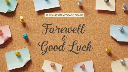 Farewell and Good Luck Message Board
