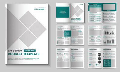 Professional Corporate Company Profile Brochure Template with Modern Creative Layout